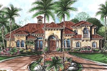 Mediterranean House Plan #1018-00106 Elevation Photo