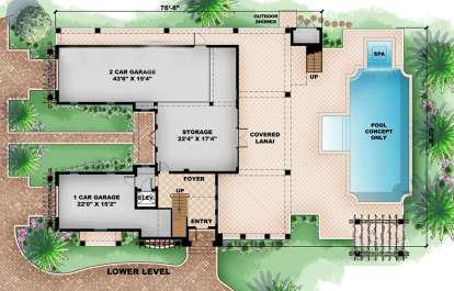 Floorplan 1 for House Plan #1018-00107