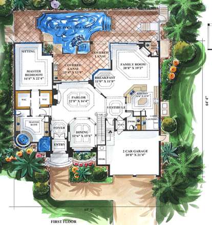 Floorplan 1 for House Plan #1018-00108