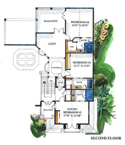 Floorplan 2 for House Plan #1018-00108