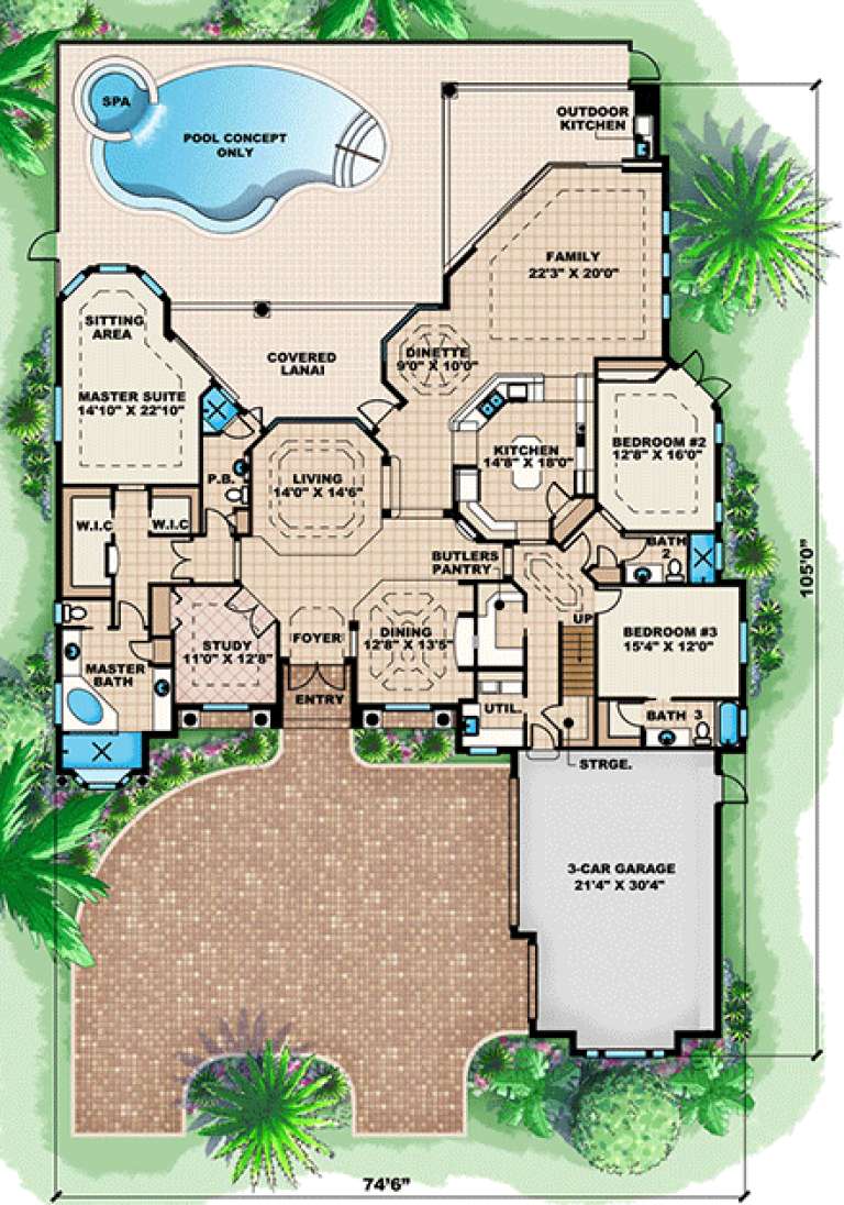 House Plan House Plan #15925 Drawing 1