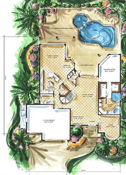 Floorplan 1 for House Plan #1018-00113