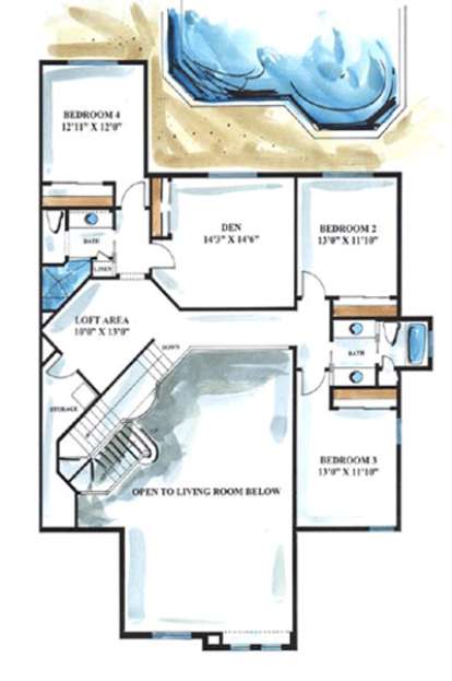 Floorplan 2 for House Plan #1018-00113