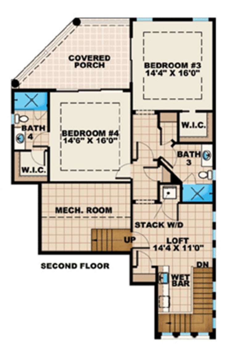 House Plan House Plan #15928 Drawing 2