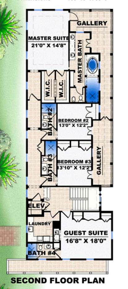 Floorplan 2 for House Plan #1018-00116