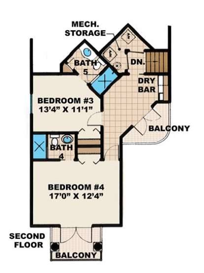 Floorplan 2 for House Plan #1018-00118