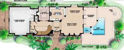 Floorplan 1 for House Plan #1018-00120