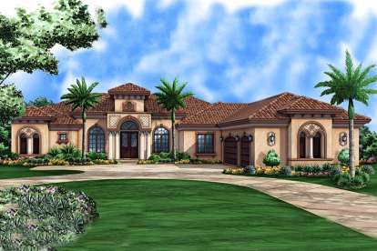 Florida House Plan #1018-00121 Elevation Photo