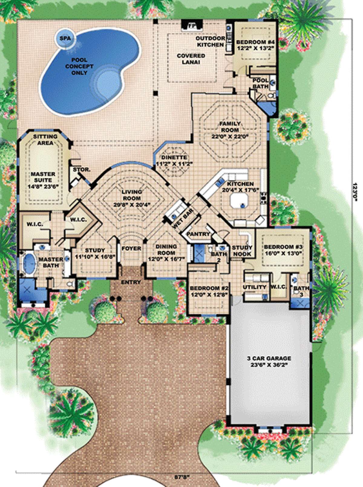 Floorplan 1 for House Plan #1018-00121