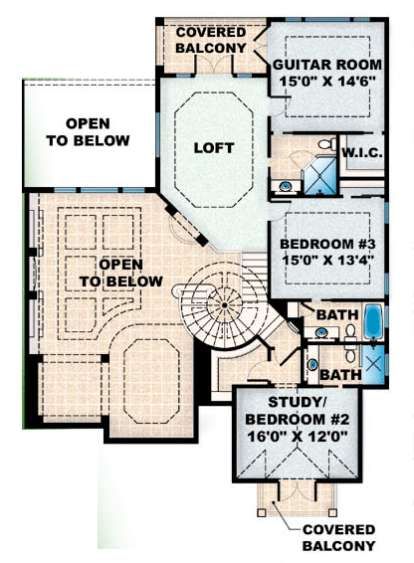 Floorplan 2 for House Plan #1018-00122