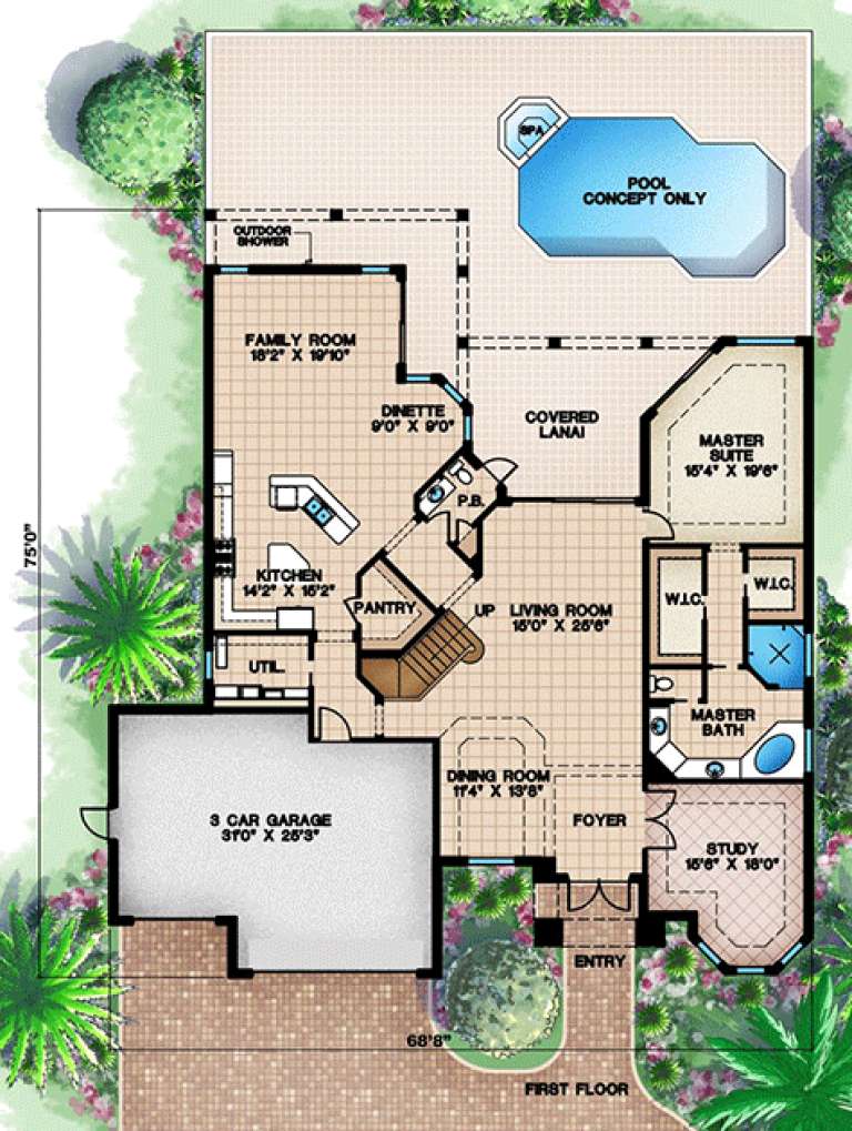 House Plan House Plan #15937 Drawing 1