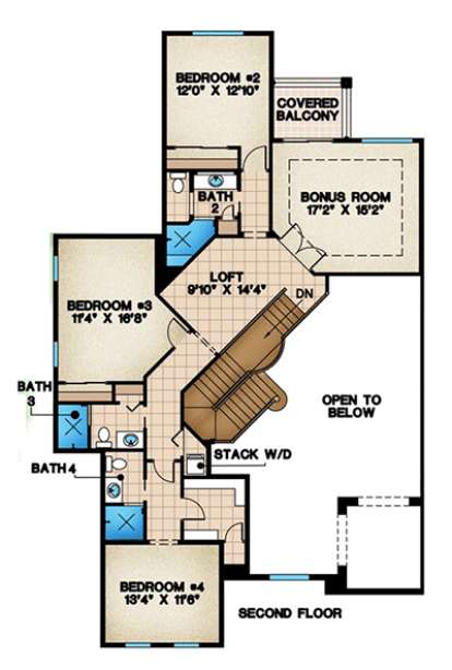 Floorplan 2 for House Plan #1018-00123