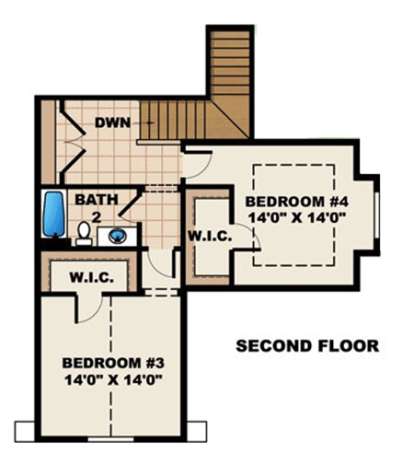 Floorplan 2 for House Plan #1018-00124