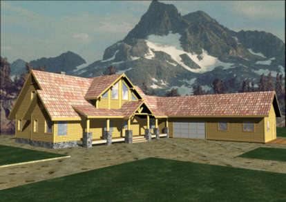 Cottage House Plan #039-00283 Elevation Photo