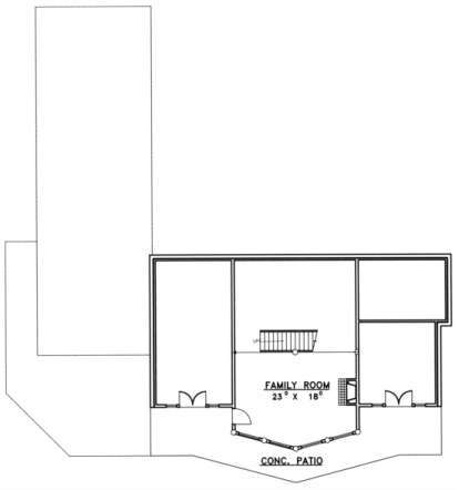 Basement Floor for House Plan #039-00283