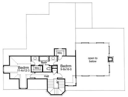 Second Floor for House Plan #9401-00035