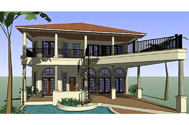 Florida House Plan #9401-00037 Elevation Photo