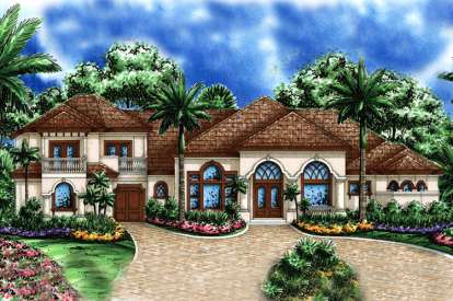 Florida House Plan #1018-00127 Elevation Photo