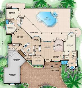 Floorplan 1 for House Plan #1018-00127
