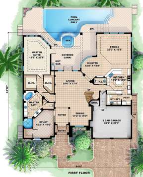 Floorplan 1 for House Plan #1018-00128