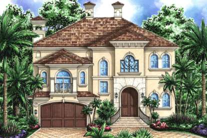 Florida House Plan #1018-00131 Elevation Photo