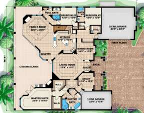 Floorplan 1 for House Plan #1018-00132
