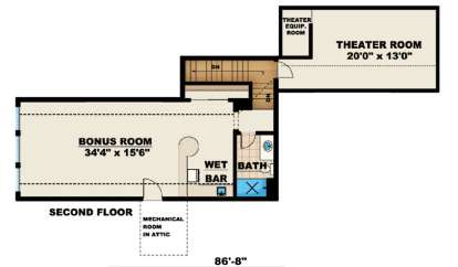 Floorplan 2 for House Plan #1018-00132