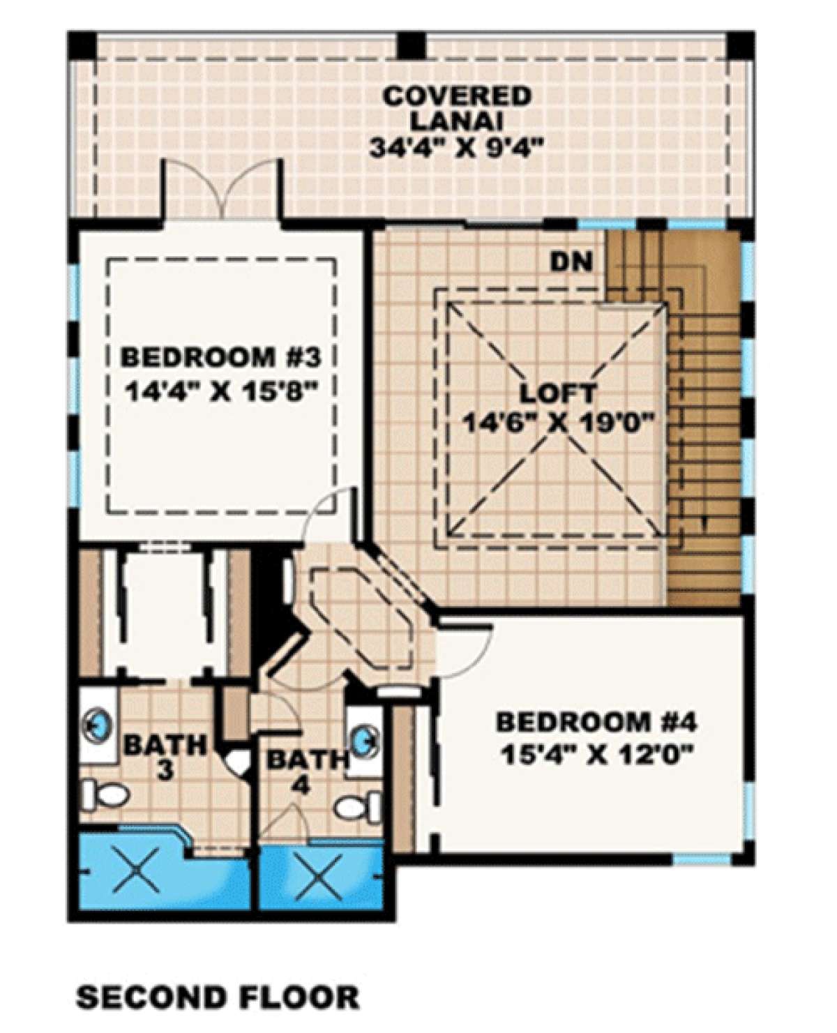 Floorplan 2 for House Plan #1018-00133