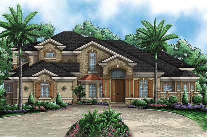 Mediterranean House Plan #1018-00136 Elevation Photo