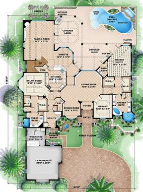 Floorplan 1 for House Plan #1018-00136