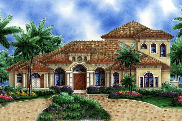 Mediterranean House Plan #1018-00138 Elevation Photo