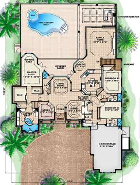 Floorplan 1 for House Plan #1018-00138
