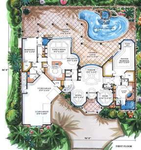 Floorplan 1 for House Plan #1018-00139