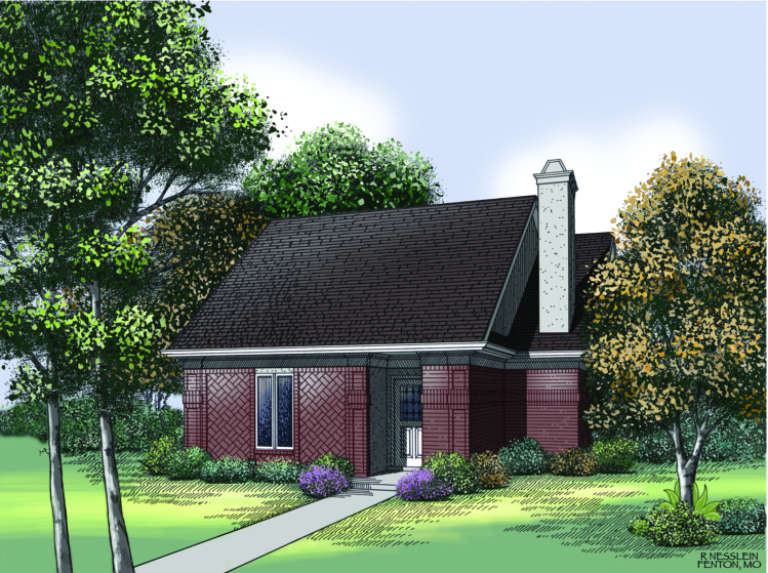 Traditional House Plan #048-00049 Elevation Photo