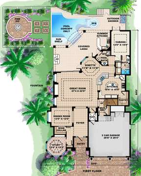 Floorplan 1 for House Plan #1018-00141