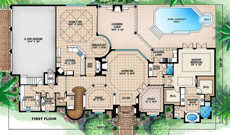 House Plan House Plan #15962 Drawing 1