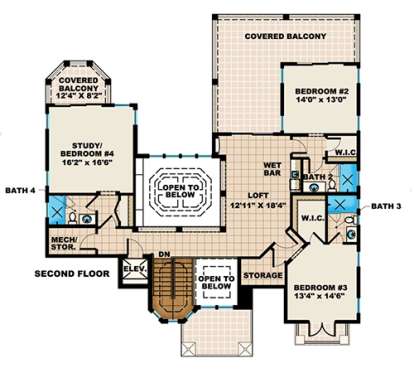 Floorplan 3 for House Plan #1018-00143