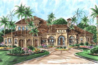 Florida House Plan #1018-00144 Elevation Photo