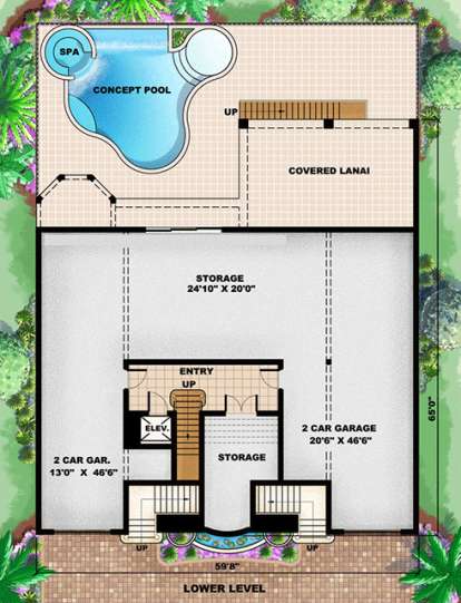 Floorplan 1 for House Plan #1018-00148