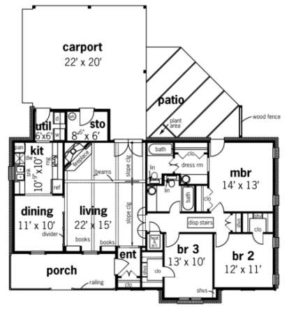Floorplan1 for House Plan #048-00050