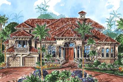 Mediterranean House Plan #1018-00151 Elevation Photo