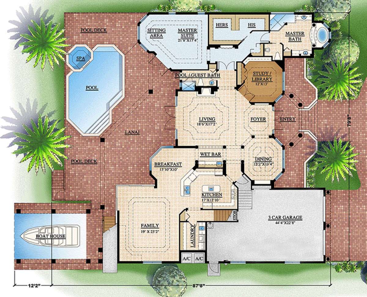 Floorplan 1 for House Plan #1018-00151