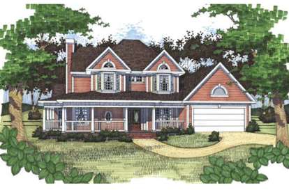 Country House Plan #9401-00042 Elevation Photo