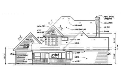 Country House Plan #9401-00042 Elevation Photo