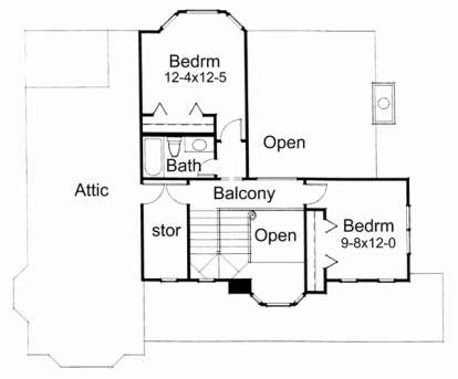 Second Floor for House Plan #9401-00048