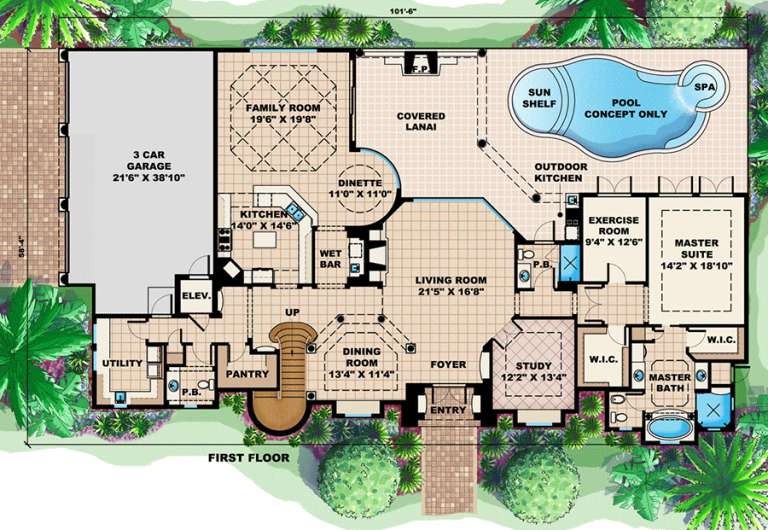 House Plan House Plan #15981 Drawing 1