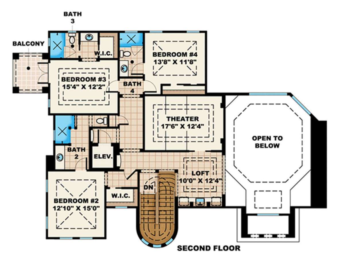 Floorplan 2 for House Plan #1018-00152
