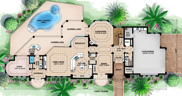 House Plan House Plan #15982 Drawing 1