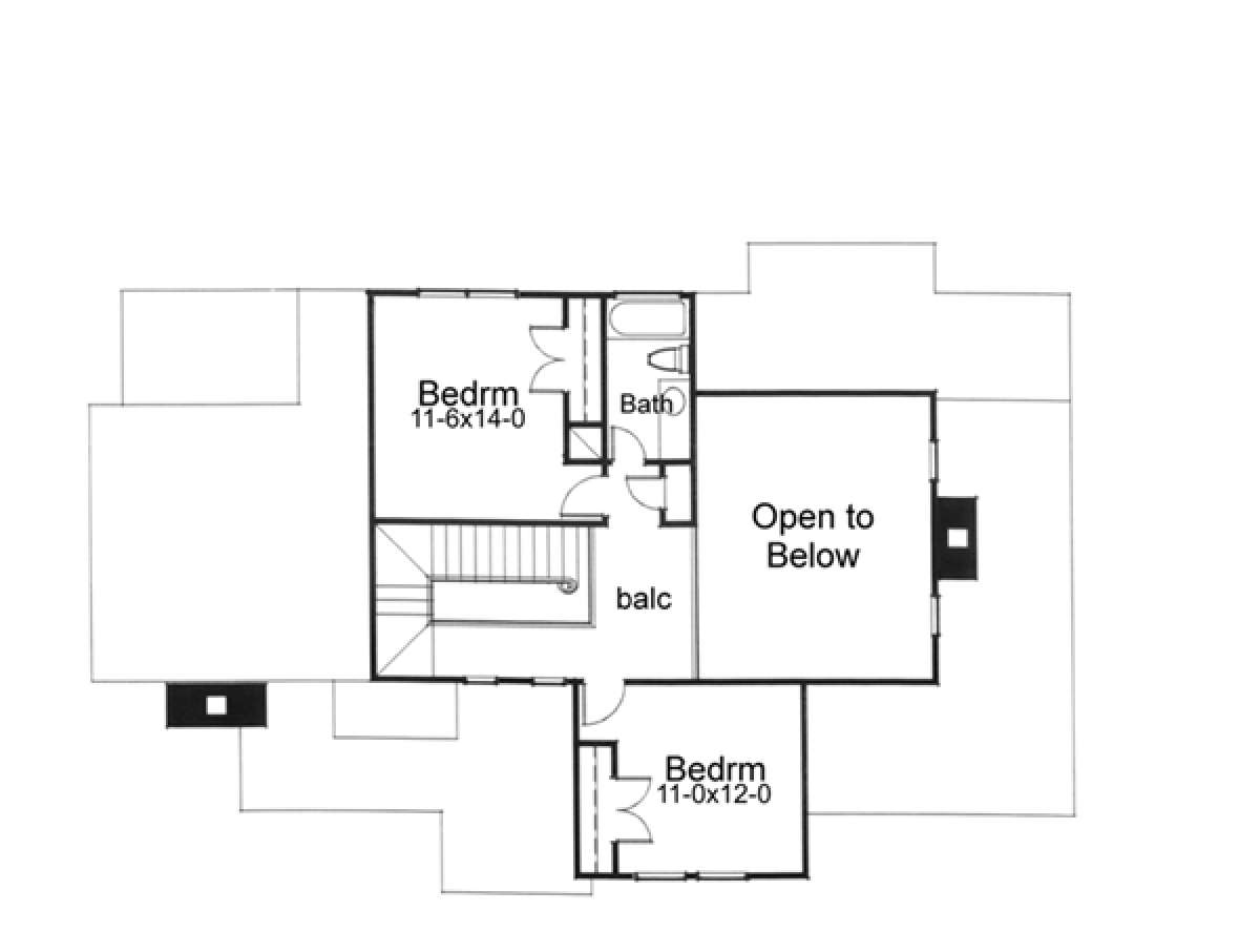 Second Floor for House Plan #9401-00049