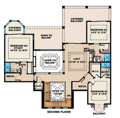 Floorplan 3 for House Plan #1018-00154